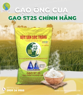 Gạo ST25 (Ông Cua) Chính Hãng  - Túi 5kg