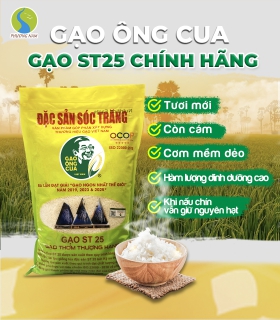 Gạo ST25 (Ông Cua) Chính Hãng  - Túi 5kg