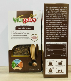 Gạo Lứt  Mầm - Gạo Mầm Vibigaba Tỏi Đen - Hộp 1kg