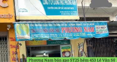 Phương Nam bán gạo ST25 đường Lê Văn Sỹ