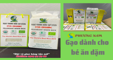 Gạo thơm hữu cơ ST25 Organic  - Gạo cho bé ăn dặm 
