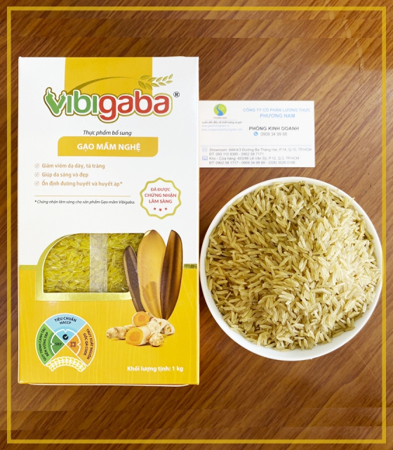 Gạo Lứt Mầm - Gạo Mầm Vibigaba Nghệ - Hộp 1kg