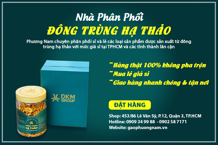 Nhà phân phối các sản phẩm của Đông Trùng Hạ Thảo DKM Agri tại TP.Hồ Chí Minh