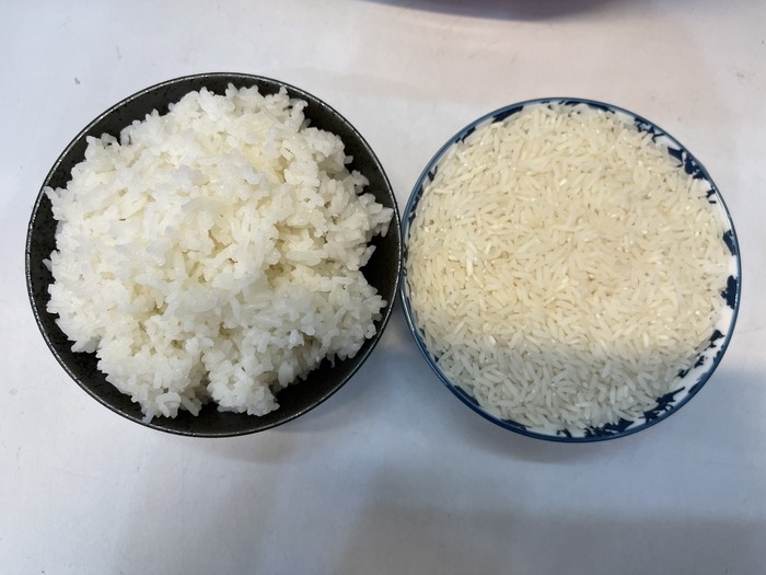 Cơm và gạo nàng hoa 