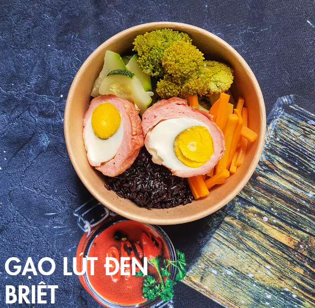 Cơm gạo lứt đen Briêt 