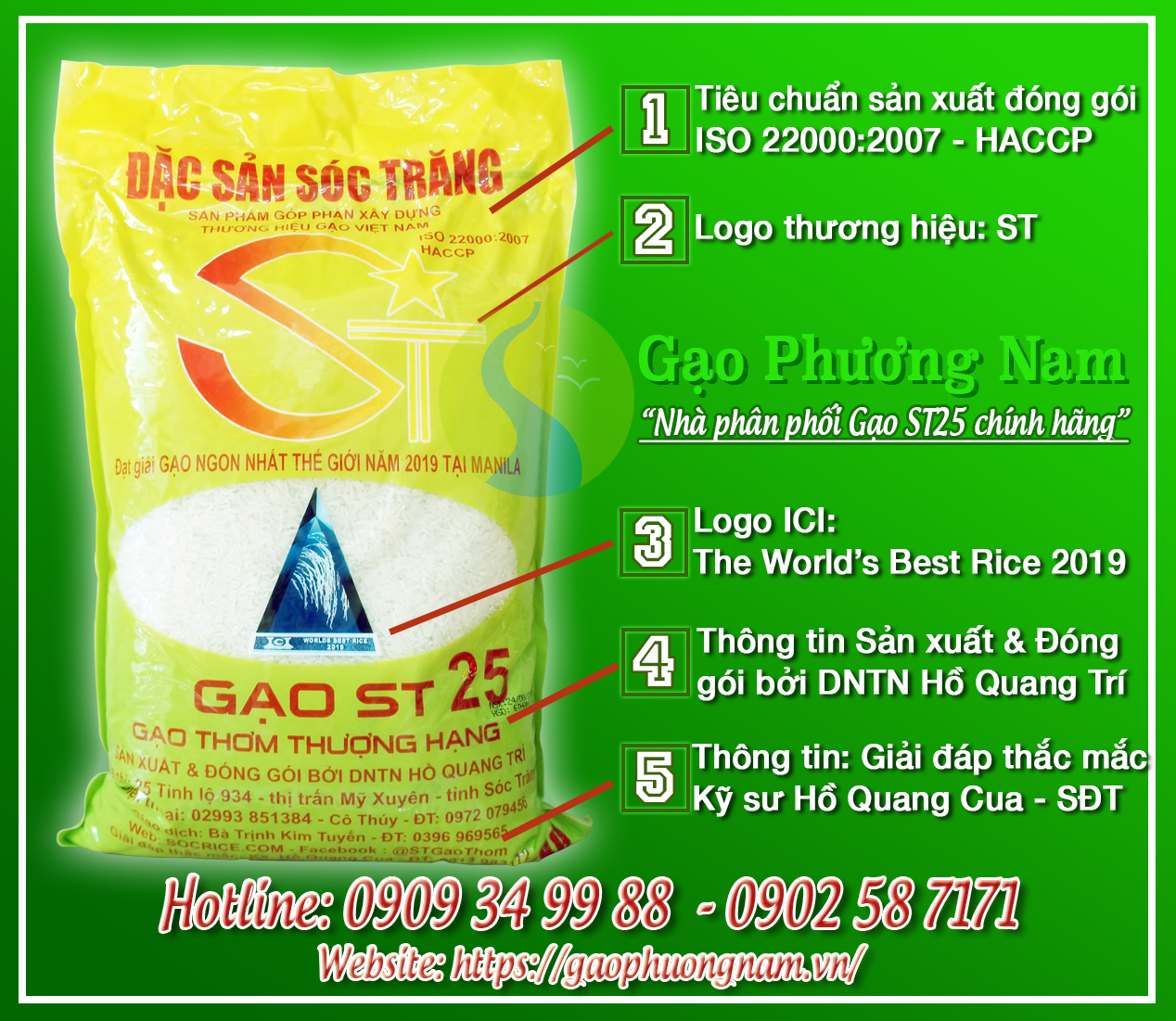 Cách phân biệt gạo ST25 chính hãng được phân phối tại Hà Nội