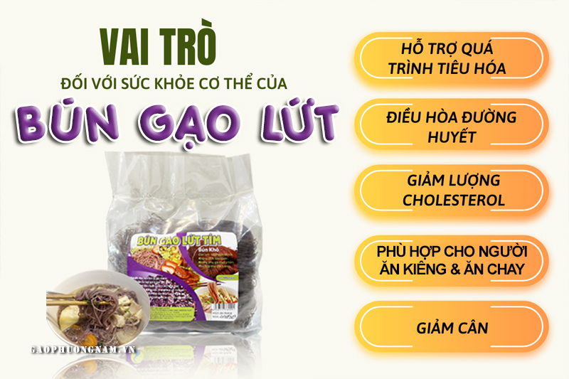 Lợi ích của bún gạo lứt đối với người sử dụng