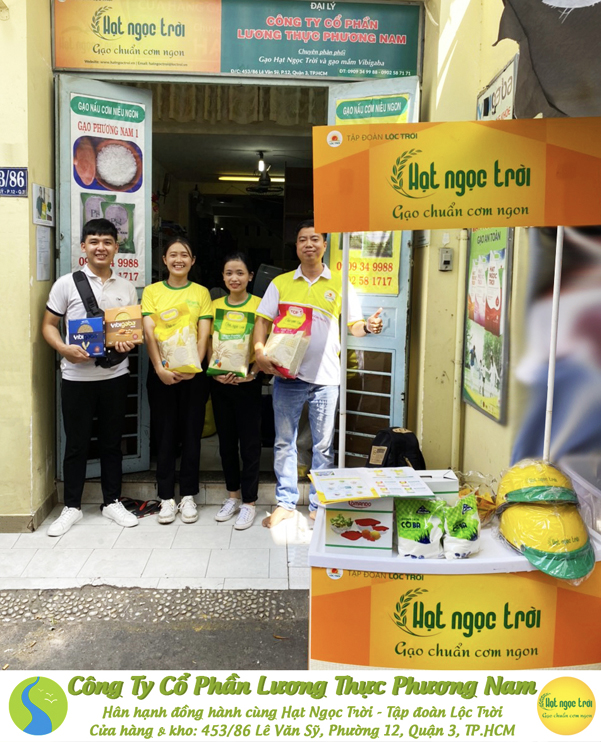 Nhà phân phối các sản phẩm của Gạo Hạt Ngọc Trời tại TP.Hồ Chí Minh