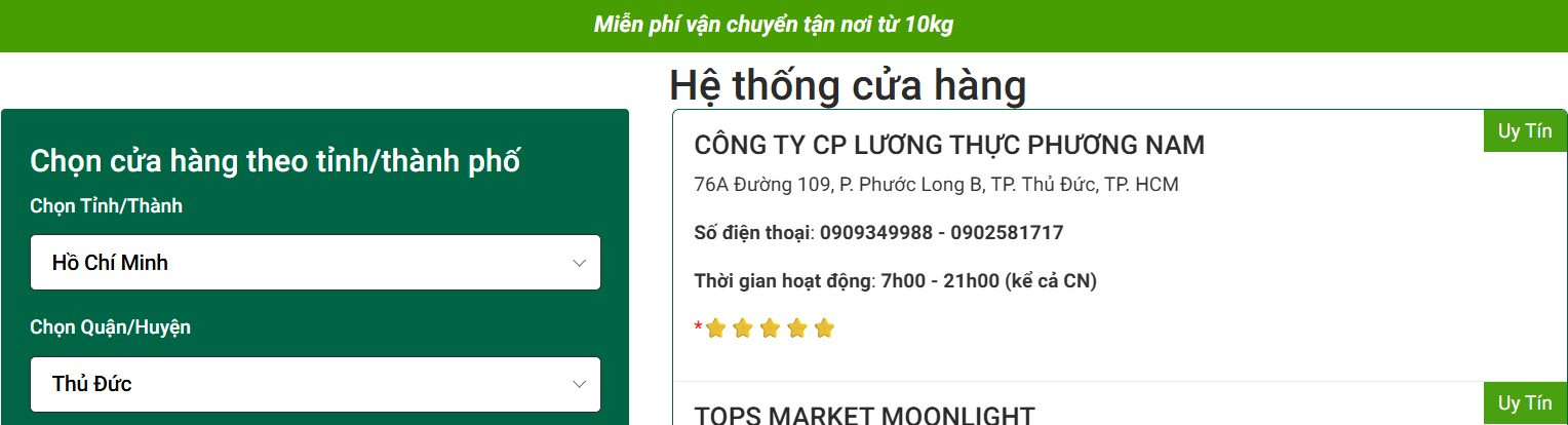 Cửa hàng chính hãng tại TP. Thủ Đức 