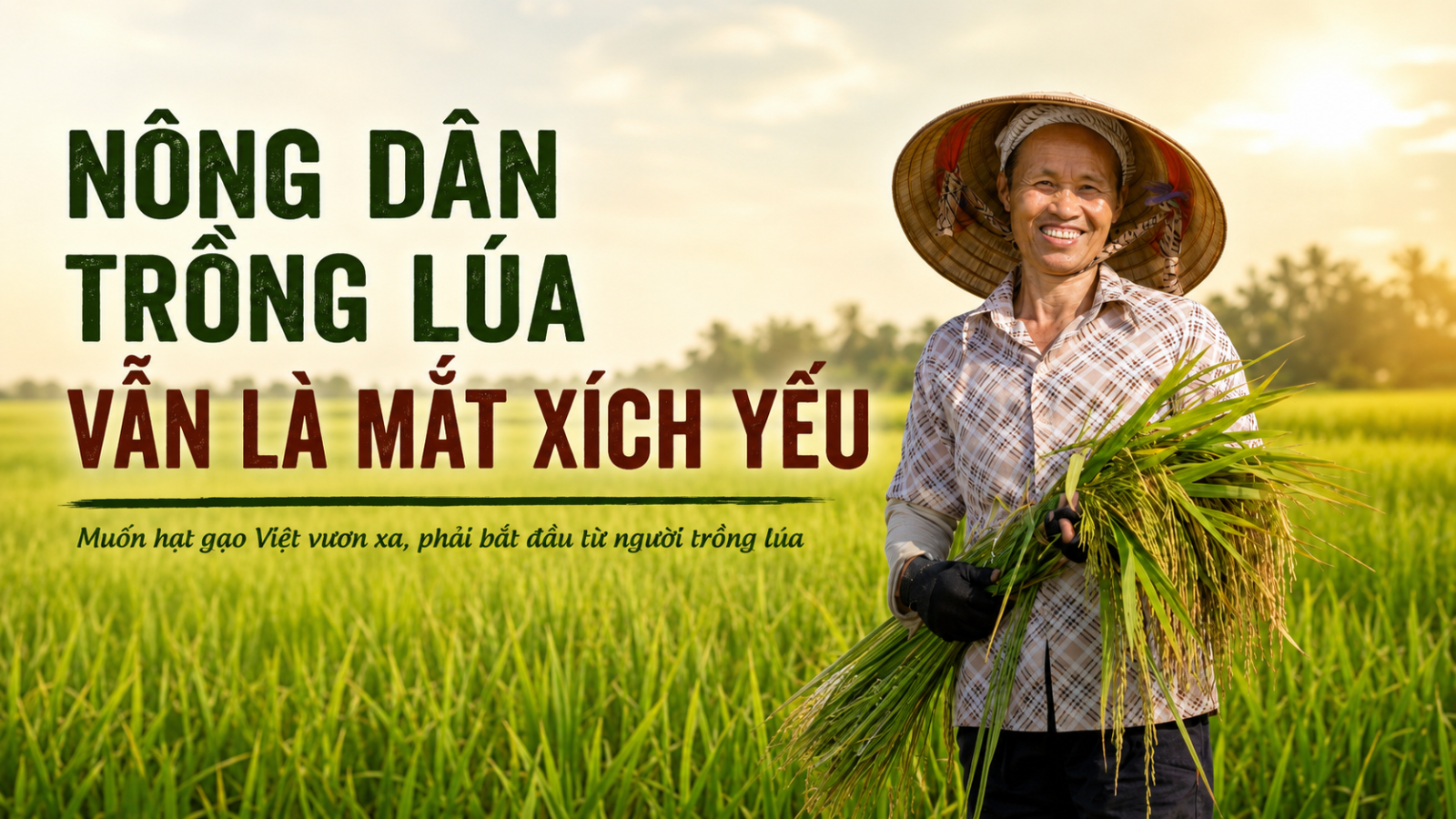 Nông dân trồng lúa vẫn là mắt xích yếu