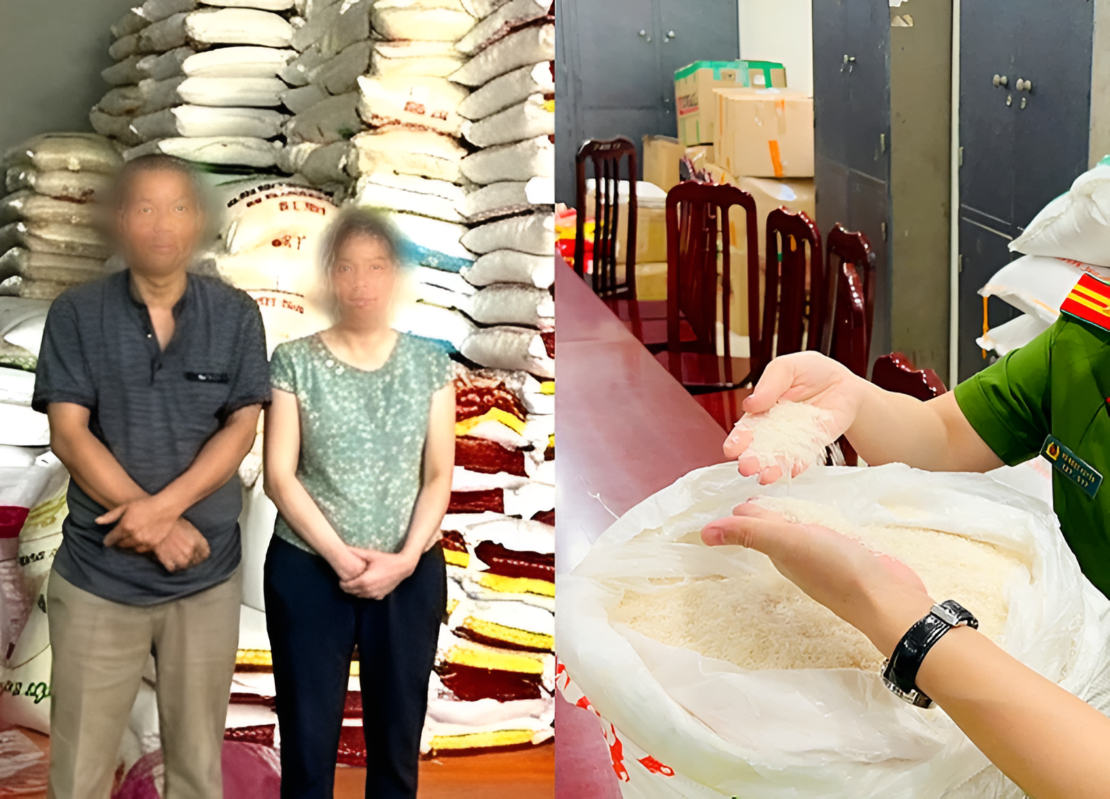 Đôi vợ chồng bán hàng chục tấn gạo giả thương hiệu Gạo ST25, Séng Cù