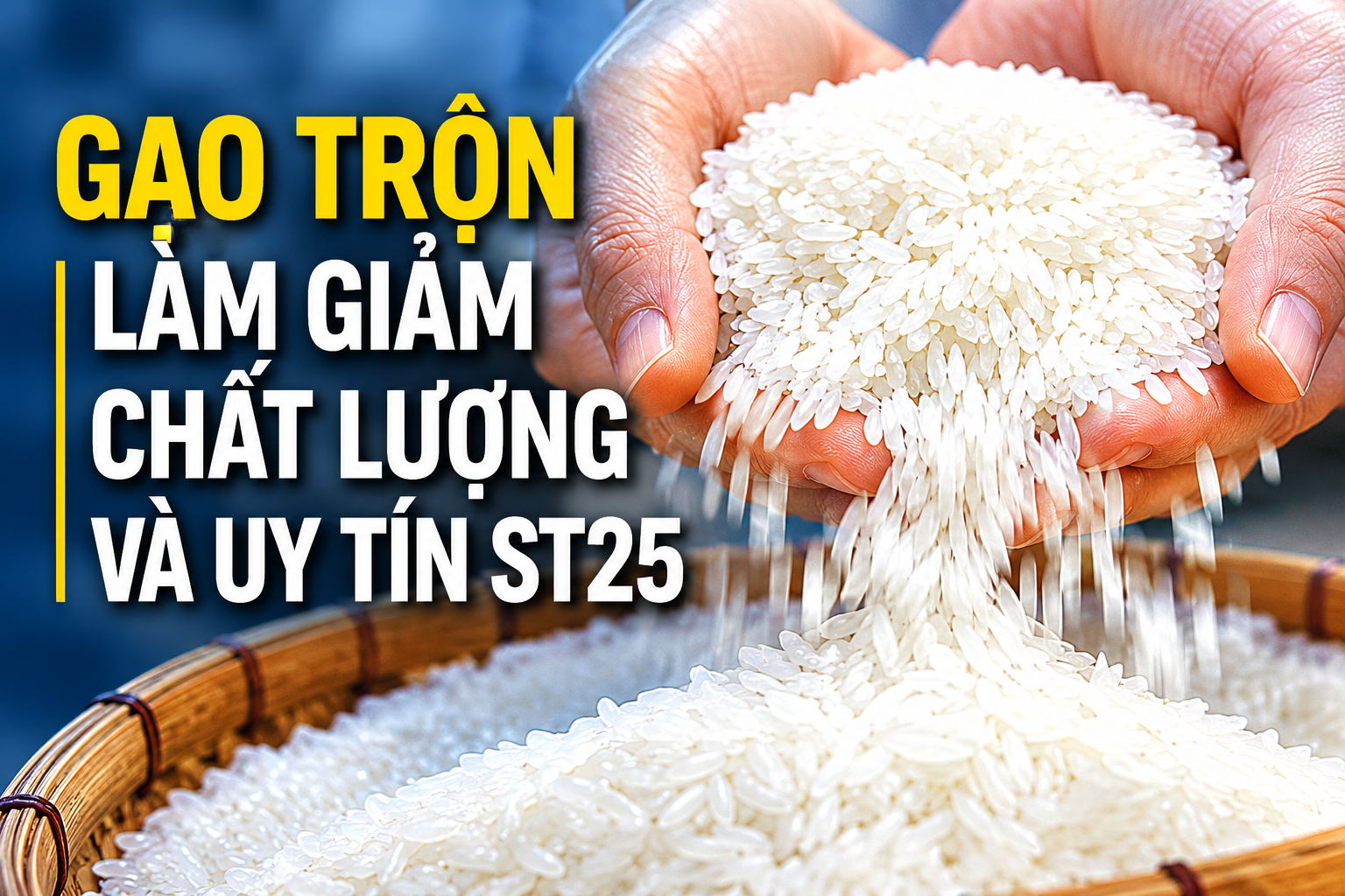 Gạo trộn làm giảm chất lượng và uy tín ST25