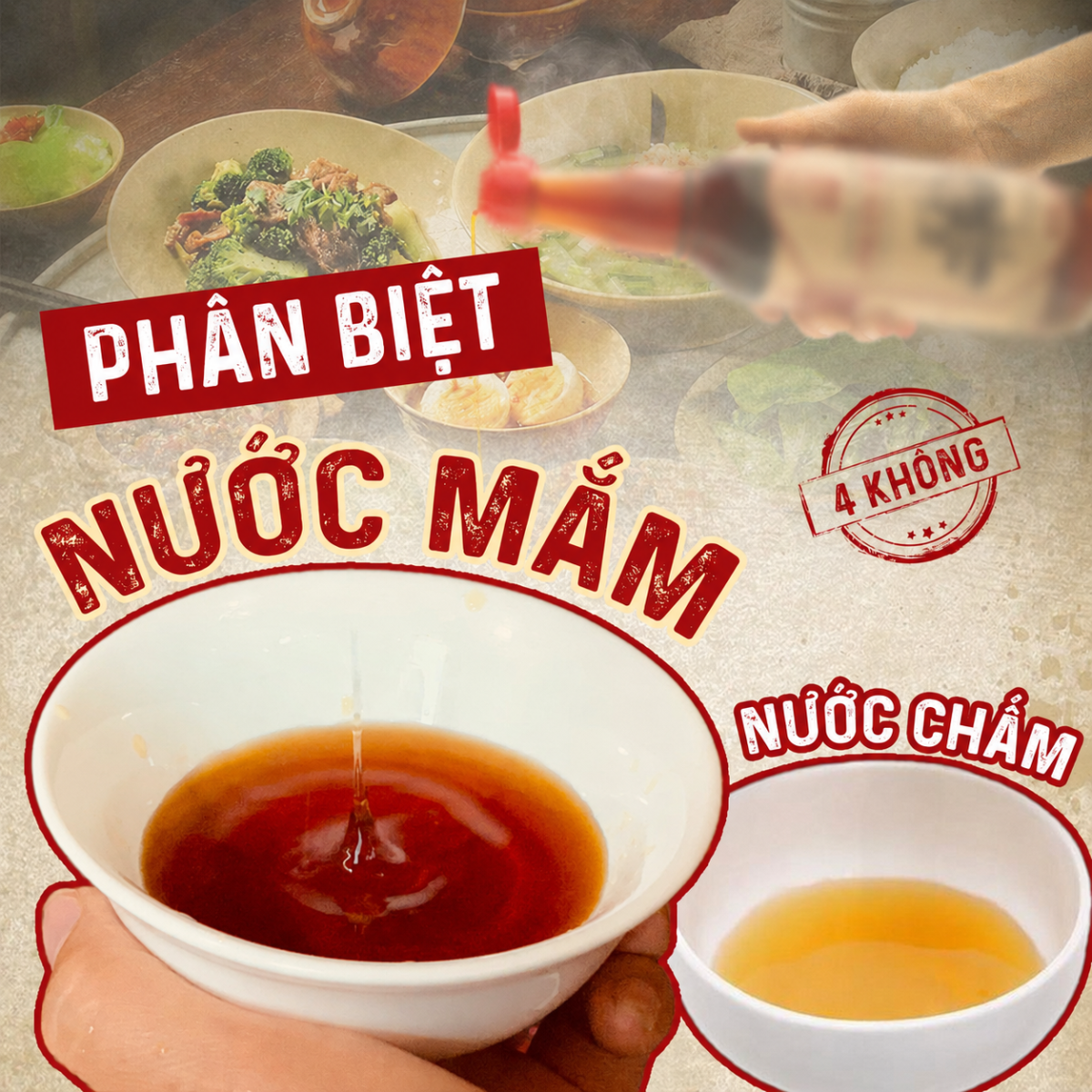 Cần phân biệt rõ nước mắm và nước chấm