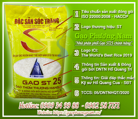Cách phân biệt gạo ST25 chính hãng được phân phối tại Hà Nội
