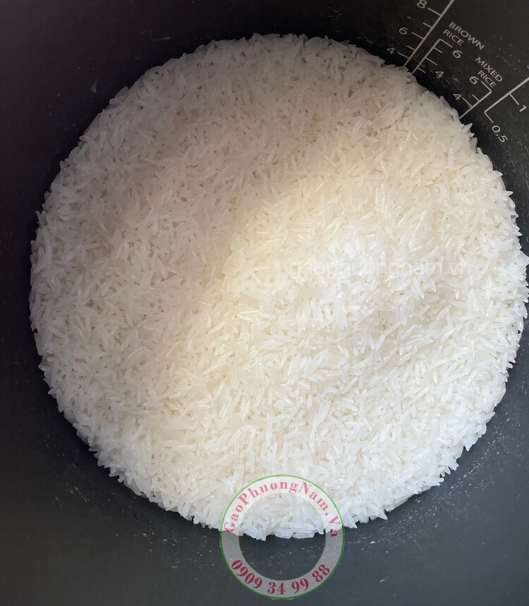 Hạt cơm gạo ST25 (ông Cua) lúa tôm – hộp 2kg xếp hình rất đẹp