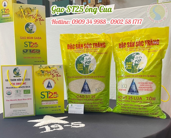 Các loại gạo ST25 ông Cua chính hãng DNTN Hồ Quang Trsi