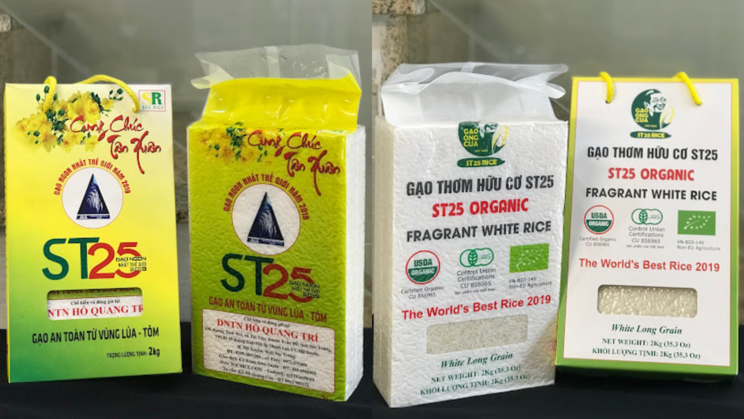 Gạo ST25 lúa tôm an toàn và gạo ST25 hữu cơ