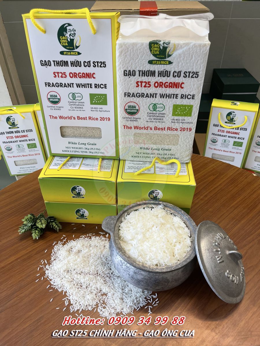 Gạo hữu cơ st25 có lượng đường bao nhiêu - gaophuongnam.vn