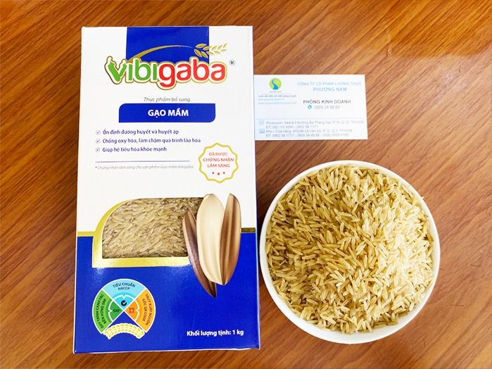 Gạo mầm vibigaba hộp 1kg