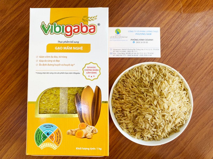 Gạo lứt mầm Vibigaba nghệ giá bao nhiêu - gaophuongnam.vn