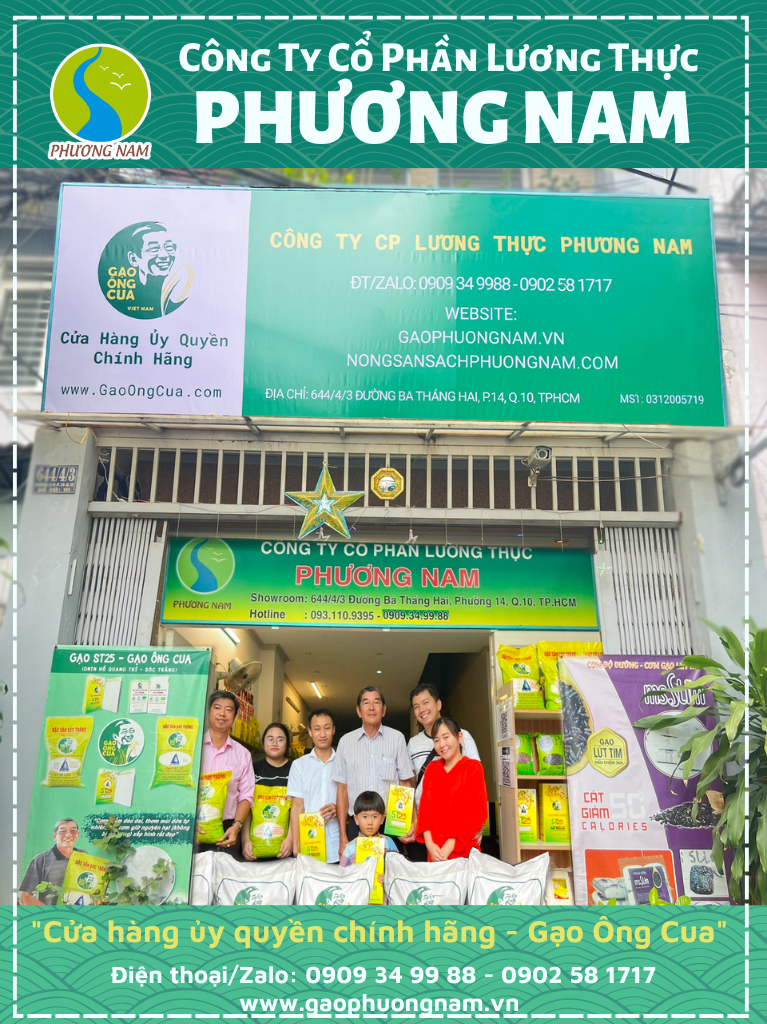 Cửa hàng uỷ quyền gạo ST25 tại đường 3/2 quận 10 