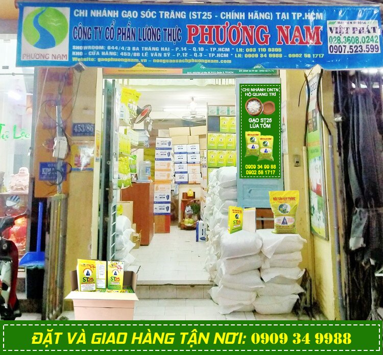 CTY Phương Nam là chi nhánh bán gạo ST25 lúa tôm hộp 2kg của kỹ sư Hồ Quang Cua từ năm 2012 đến nay