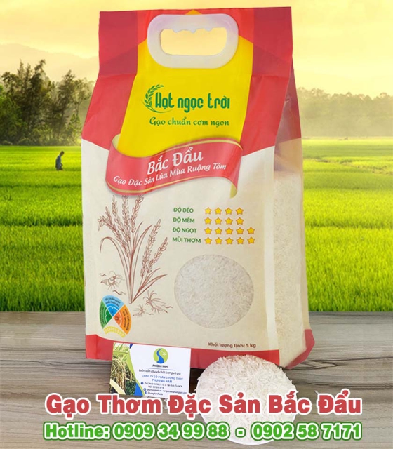 Gạo Hạt Ngọc Trời Bắc Đẩu - Túi 5kg